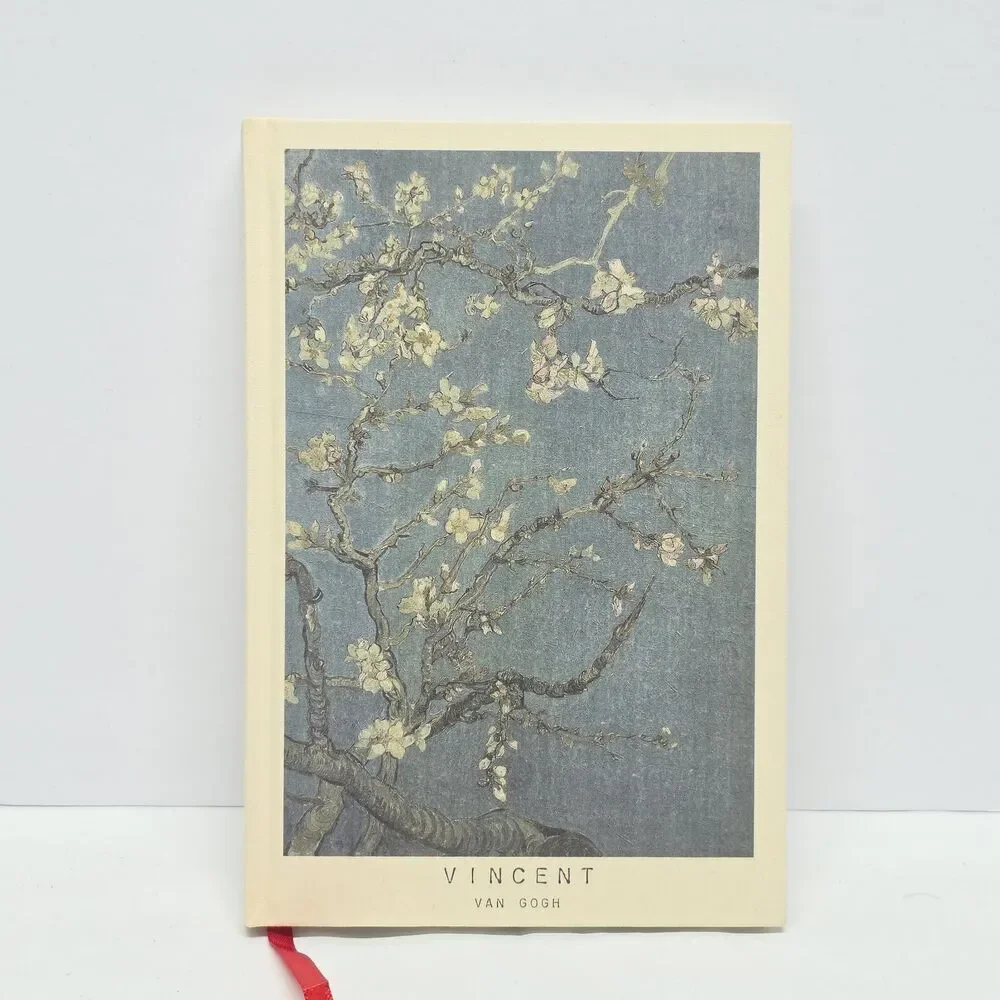 Immersive Van Gogh Museum Exhibit Notebook Journal In Wooden Box Almond Blossom